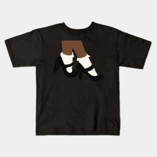 black mary jane babies shoes aesthetic dollette coquette Kids T-Shirt